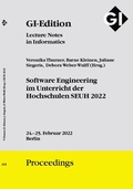 Cover: GI Edition Proceedings Band 321 "SEUH 2022" Software Engineering im Unterricht der Hochschulen - K&ouml;llen