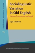 Cover: Sociolinguistic Variation in Old English - John Benjamins Publishing Company