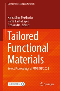 Enlarge image Cover: Tailored Functional Materials - Springer