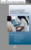 Cover: Context Sensitive Health Informatics: The Role of Informatics in Global Pandemics - IOS Press,US