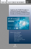 Cover: Applying the FAIR Principles to Accelerate Health Research in Europe in the post COVID-19 Era - IOS Press,US