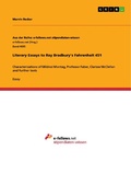 Cover: Literary Essays to Ray Bradbury's Fahrenheit 451 - GRIN Verlag
