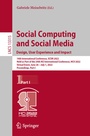 Cover: Social Computing and Social Media: Design, User Experience and Impact - Springer