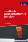 Bild: Handbuch Wissenschaftliches Schreiben - UTB