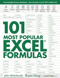 Abbildung von: 101 Most Popular Excel Formulas - My Excel Online