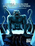 Cover: Angels, Daemons and Beings Between Volume 1 - Patrons and Spells for DCC - Goodman Games
