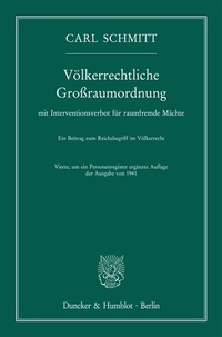 Abbildung von: Völkerrechtliche Großraumordnung - Duncker & Humblot