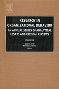 Cover: Research in Organizational Behavior - Elsevier