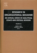 Cover: Research in Organizational Behavior: Volume 26 - JAI Press Inc.