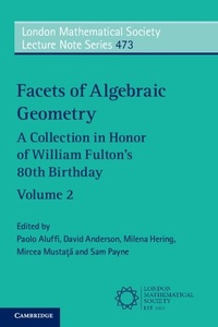 Abbildung von: Facets of Algebraic Geometry: Volume 2 - Cambridge University Press