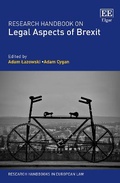 Cover: Research Handbook on Legal Aspects of Brexit - Edward Elgar Publishing