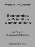 Cover: Economics in Primitive Communities - BoD - Books on Demand