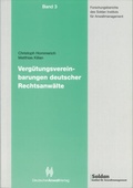 Bild: Verg&uuml;tungsvereinbarungen deutscher Rechtsanw&auml;lte - Nomos