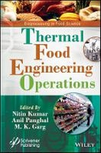 Enlarge image Cover: Thermal Food Engineering Operations - Wiley