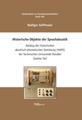 Cover: Historische Objekte der Sprachakustik - TUDpress