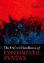 Cover: The Oxford Handbook of Experimental Syntax - Oxford University Press