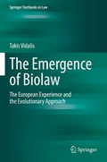 Cover: The Emergence of Biolaw - Springer