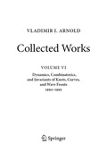 Cover: VLADIMIR I. ARNOLD-Collected Works - Springer