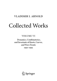 Abbildung von: VLADIMIR I. ARNOLD-Collected Works - Springer