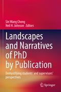 Cover: Landscapes and Narratives of PhD by Publication - Springer