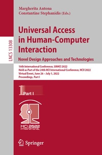 Abbildung von: Universal Access in Human-Computer Interaction. Novel Design Approaches and Technologies - Springer