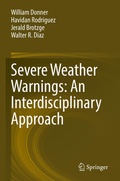 Cover: Severe Weather Warnings: An Interdisciplinary Approach - Springer