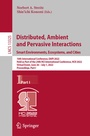 Cover: Distributed, Ambient and Pervasive Interactions. Smart Environments, Ecosystems, and Cities - Springer
