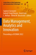 Cover: Data Management, Analytics and Innovation - Springer