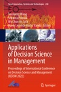 Cover: Applications of Decision Science in Management - Springer