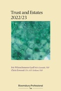 Cover: Bloomsbury Professional Trusts and Estates 2022/23 - Bloomsbury Professional
