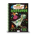 Cover: Neon Scratch Art Stickers Dinosaurs - Bookoli Limited