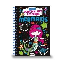 Enlarge image Cover: Neon Scratch Art Sticker Mermaids - Bookoli Limited