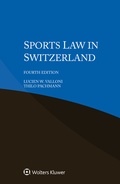 Cover: Sports Law in Switzerland - Kluwer Law International
