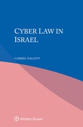 Cover: Cyber Law in Israel - Kluwer Law International