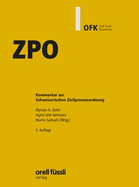 Abbildung von: ZPO - Orell Füssli Verlag