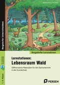 Cover: Lernstationen: Lebensraum Wald - Persen Verlag in der AAP Lehrerwelt GmbH