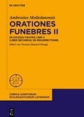 Cover: Orationes funebres II - De Gruyter