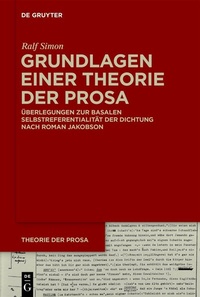 Abbildung von: Grundlagen einer Theorie der Prosa - De Gruyter