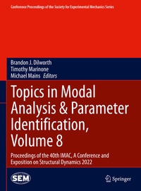 Enlarge image Cover: Topics in Modal Analysis & Parameter Identification, Volume 8 - Springer