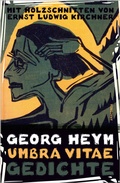 Cover: Umbra vitae. Gedichte. Mit Holzschnitten von Ernst Ludwig Kirchner - Anaconda Verlag