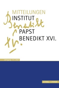 Abbildung von: Mitteilungen Institut Papst Benedikt XVI. - Schnell & Steiner