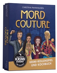 Abbildung von: Mord Couture. Krimi-Rollenspiel und Kochbuch. Das perfekte Krimi-Event für Zuhause. Für 6 Spieler ab 12 Jahren - Bassermann