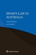 Cover: Sports Law in Australia - Wolters Kluwer