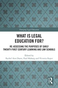Cover: What is Legal Education for? - Routledge