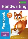 Cover: Handwriting Workbook for Pre-Kindergarten, Kindergarten and Grade 1+ ELA Linked to Common Core Standards - Perfect for classroom or home - Foxton Books
