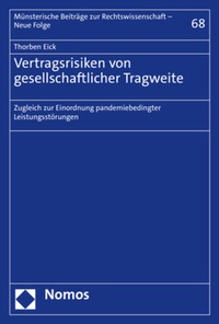 Abbildung von: Vertragsrisiken von gesellschaftlicher Tragweite - Nomos