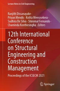 Abbildung von: 12th International Conference on Structural Engineering and Construction Management - Springer