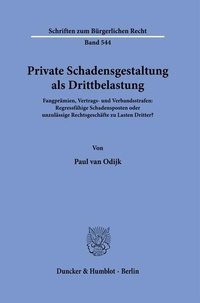 Abbildung von: Private Schadensgestaltung als Drittbelastung. - Duncker & Humblot