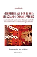 Cover: "Schreiben auf der B&uuml;hne" bei Roland Schimmelpfennig - Brill Deutschland