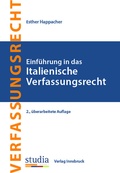 Cover: Einf&uuml;hrung in das Italienische Verfassungsrecht - Studia Universit&auml;tsverlag Innsbruck